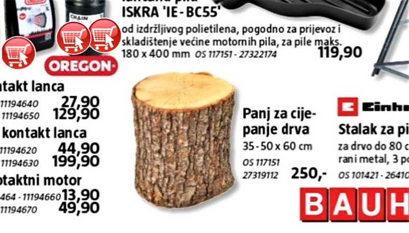 Panj. Za 250 kuna. Za cijepanje panjeva.