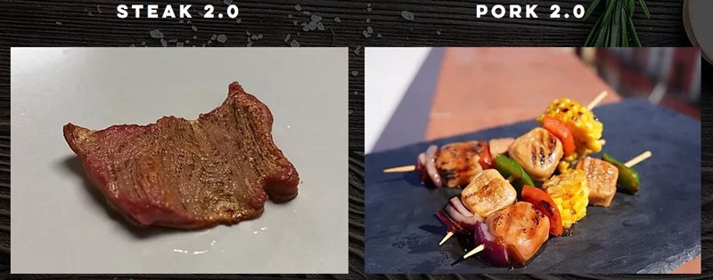 Iz NOVAMEAT 3D-printera su upravo izašle verzije 2.0: goveđi steak i svinjski ražnjić