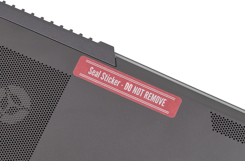 U našem slučaju jedan od vijaka bio je zaštićen s ovakvom naljepnicom