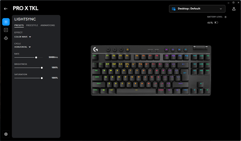 Softver G HUB nudi, među ostalim, elaboriranu sekciju za upravljanje bojom i efektima RGB rasvjete