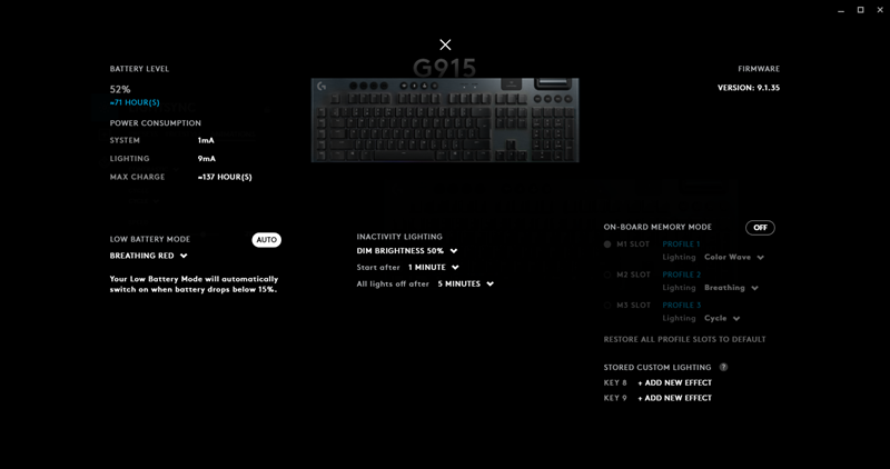 Tipkovnicom upravljamo pomoću moćnog, ali na početku zbunjujućeg drivera G-Hub, koji omogućuje podešavanje osvjetljenja, snimanje makro naredbi, reprogramiranje pojedinih tipki i sve drugo što biste mogli poželjeti