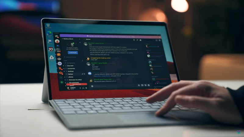Surface Pro X screenshot. Izvor: YouTube/MatthewMoniz