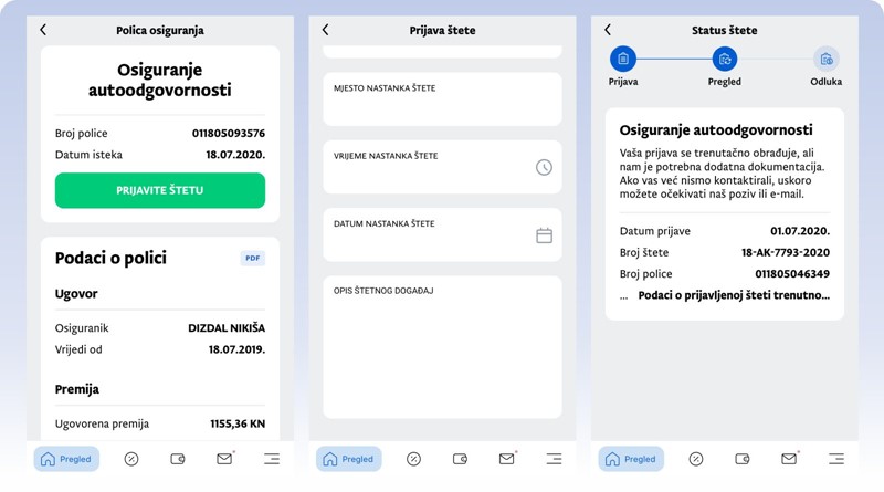 Za svaki slučaj: prijava štete i praćenje statusa prijave, sve preko mobitela