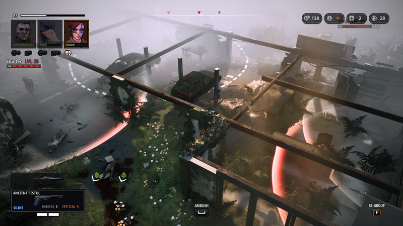 Dok se šuljate, igra vam pokazuje radijus koji neprijatelji vide, pa nemojte stati u crveno ako ne želite probleme