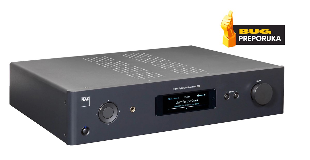 NAD C 389 integrirano je pojačalo koje ponajviše karakterizira velika zaliha nazivne snage u kontekstu cjenovne klase, uz poznati NAD-ov MDC modularni ekosustav