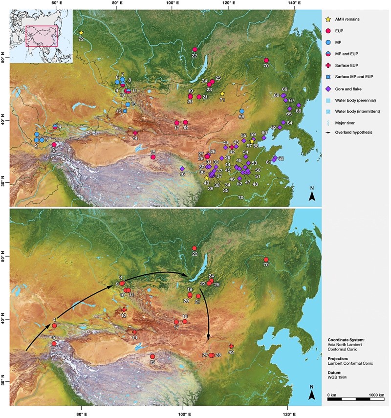 Kasnopleistocensko okruženje i ljudska rasprostranjenost u srednjoj i istočnoj Aziji