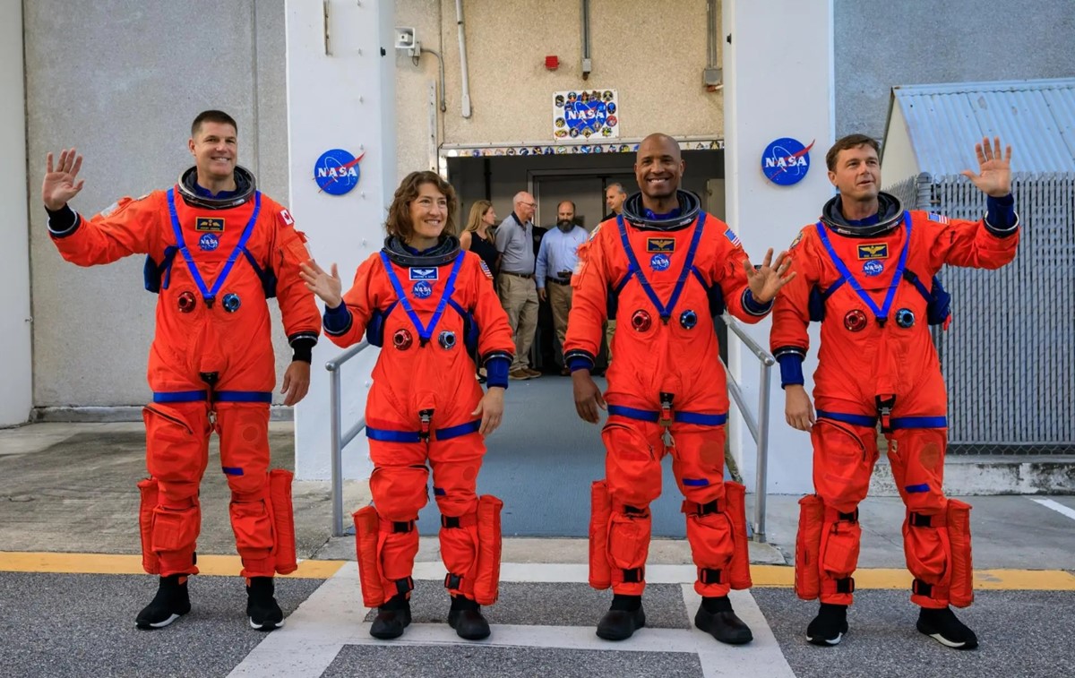 Jeremy Hansen, Christina Koch, Victor Glover, Reid Wiseman: planirana posada misije Artemis II 📷 NASA