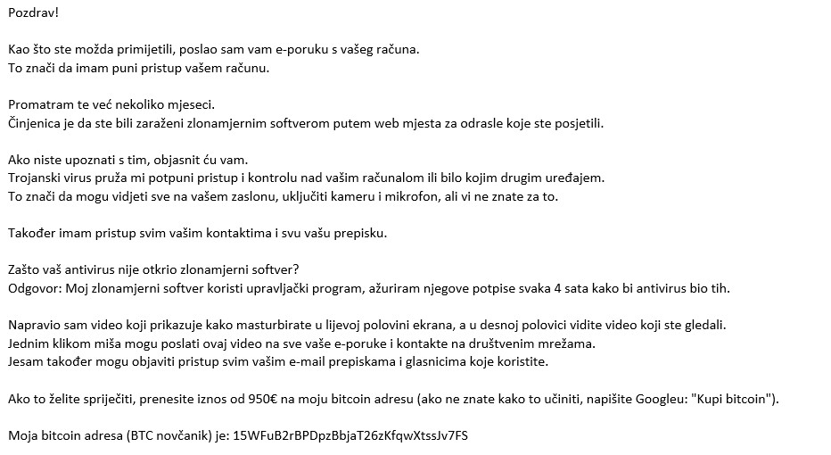 upoznavanje web stranica kako poruka