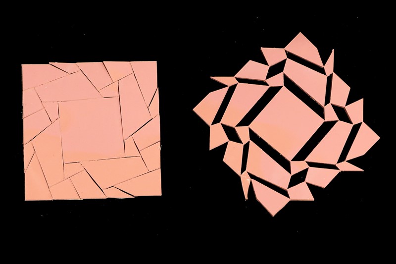 Koristeći novu metodu, istraživači su stvorili kružne mozaike koji se pretvaraju u kvadrate 📷 MIT
