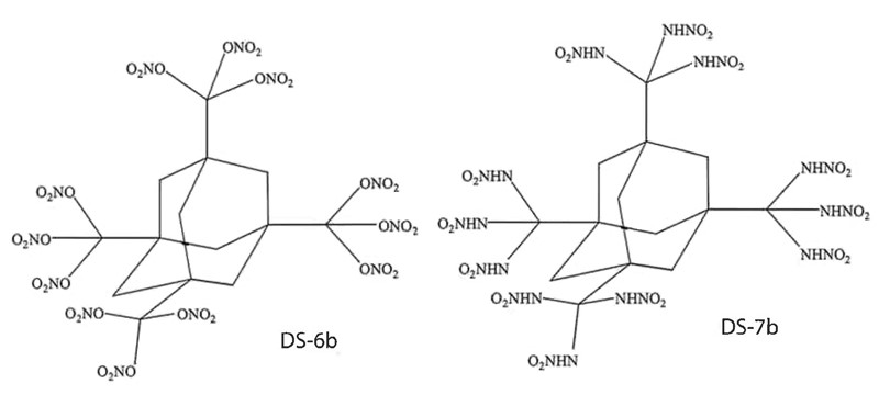 Formule dvaju eksploziva na bazi adamantana