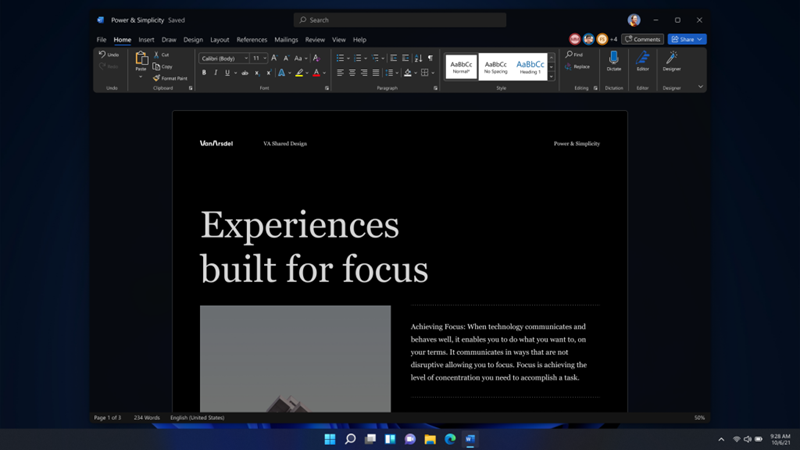 Dark Mode u Wordu (i Windowsima 11)