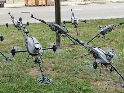 Pirotehnički dronovi za detekciju nagaznih mina 