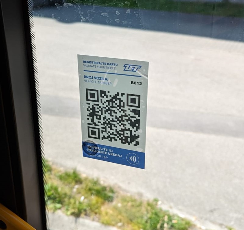 Naljepnica s QR kodom.  📷 Foto: Bug.hr