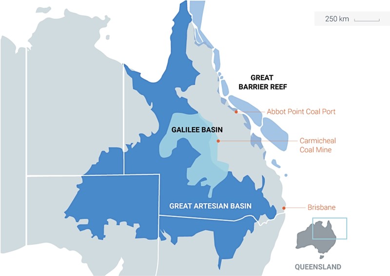 Ugljenokop Carmicheal zauzima ogromna područja Australije 📷 CDP