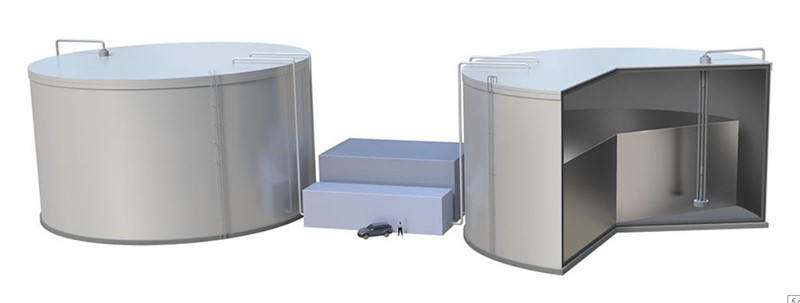 Sustav "Sunca u kutiji" služio kao punjiva baterija, velika kao pola nogometnog igrališta