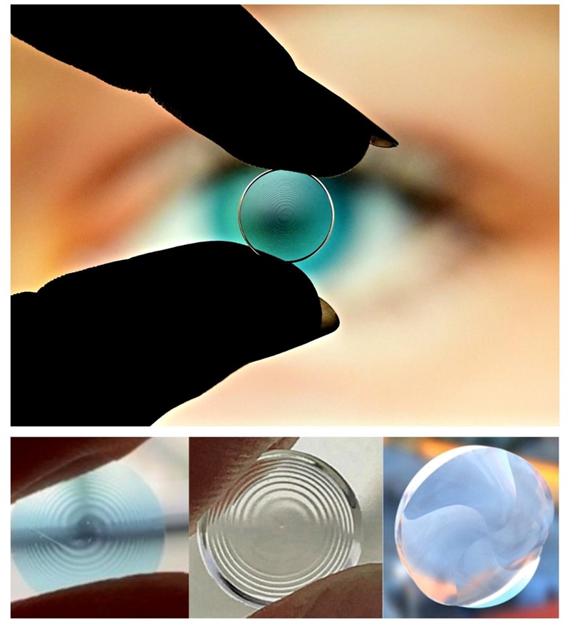 Prototipovi krutih kontaktnih leća koje su prošle spiralizaciju 📷 Laurent Galinier