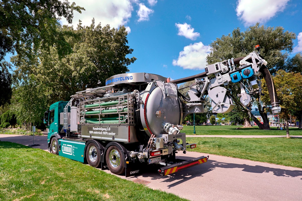 Električno vozilo za čišćenje kanalizacije  📷 © Stadt Wien_Markus Wache