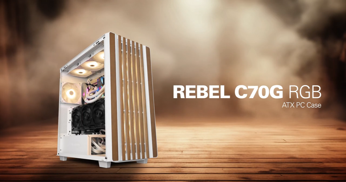 REBEL C70G RGB - WHITE 📷 Sharkoon