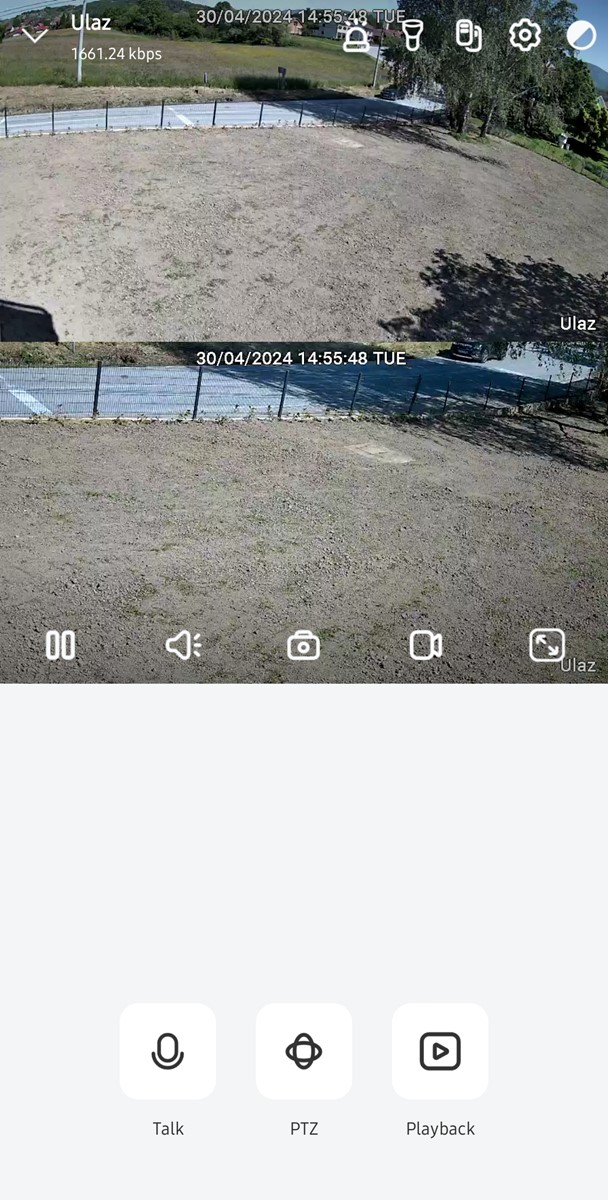 Mobilna aplikacija slike s dvaju objektiva prikazuje jednu ispod druge. Koristi se za konfiguraciju kamere i pregledavanje zapisa, a u iste svrhe može poslužiti i aplikacija za Windows i macOS, koja je nedavno dobila nekoliko suvislih poboljšanja