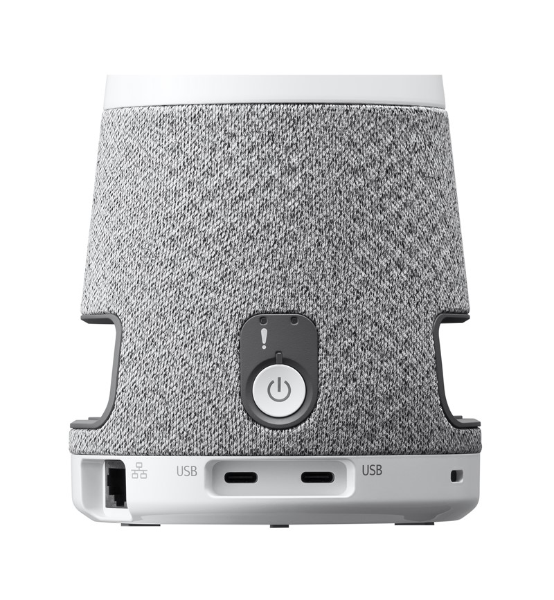 Meeting 360 V2 raspolaže s dva USB-C porta i mrežnim konektorom, pri čemu se potonji koristi isključivo za nadogradnju firmwarea