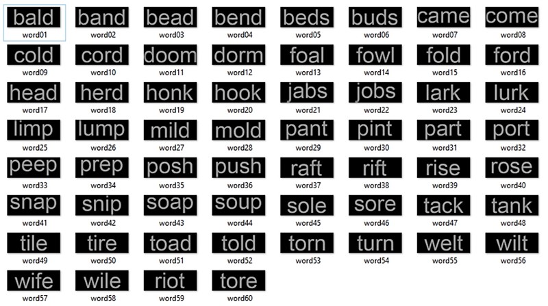 Parovi sličnih riječi koje se razlikuju u jednom slovu