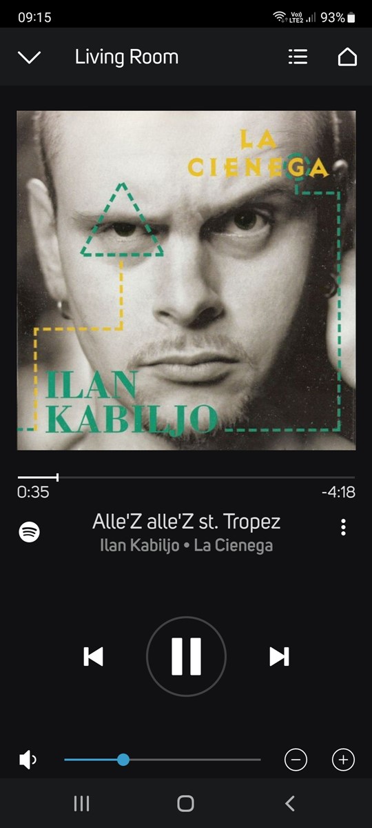 Sekcija svirača glazbenih sadržaja u BluOS aplikaciji standardno je dobro i pregledno riješena