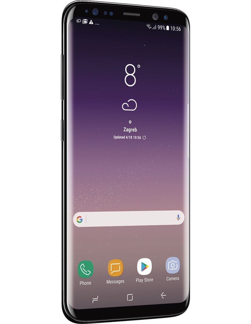 Omjer površine ekrana i prednje strane telefona je 83,6% kod manjeg, odnosno 84% kod većeg modela