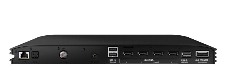 Obrada slika i svi priključci smješteni su u poznati One Connect Box.  Uz tri USB porta vrijedi izdvojiti četiri HDMI 2.1 sučelja
