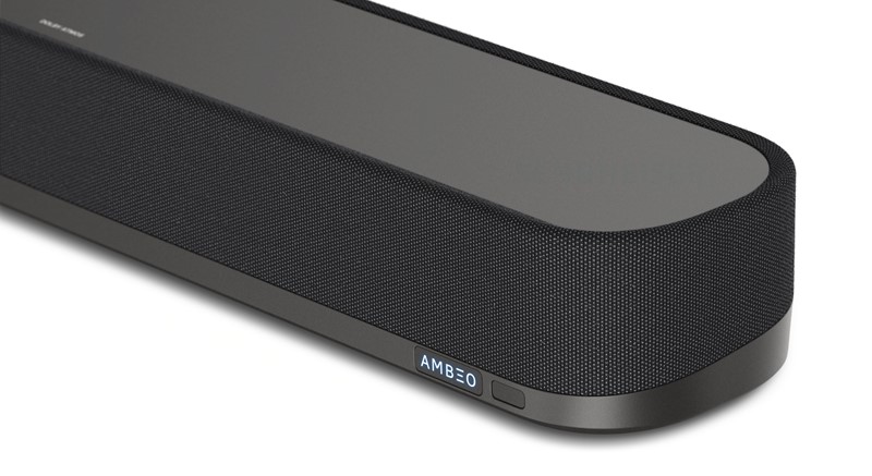 Svjetleći natpis Ambeo dat će vam do znanja da je Sennheiserova odlična tehnologija virtualnog surrounda aktivna