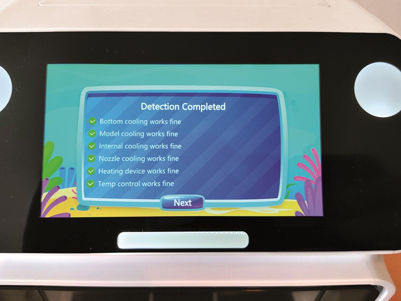 Automatski test pisača prilikom pokretanja