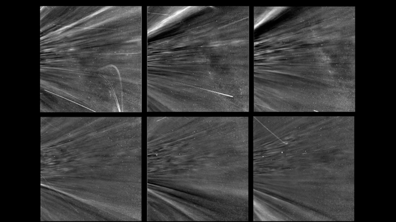 Snimke plazme s Parkerove sonde, zabilježene unutar Sunčeve korone