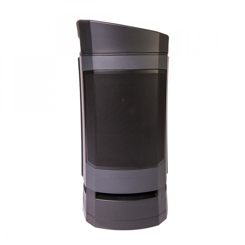 Na oba boka, iza metalnih mrežica, nalazi se 3-inčni driver s aluminijskom kupolom