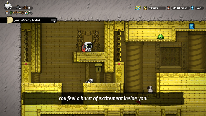 Kad igrate Spelunky i umirete, nije teško nakon nekog vremena osjetiti frustracije, ali svaki put kad dogurate dalje i otkrijete nešto novo, vrijedilo je