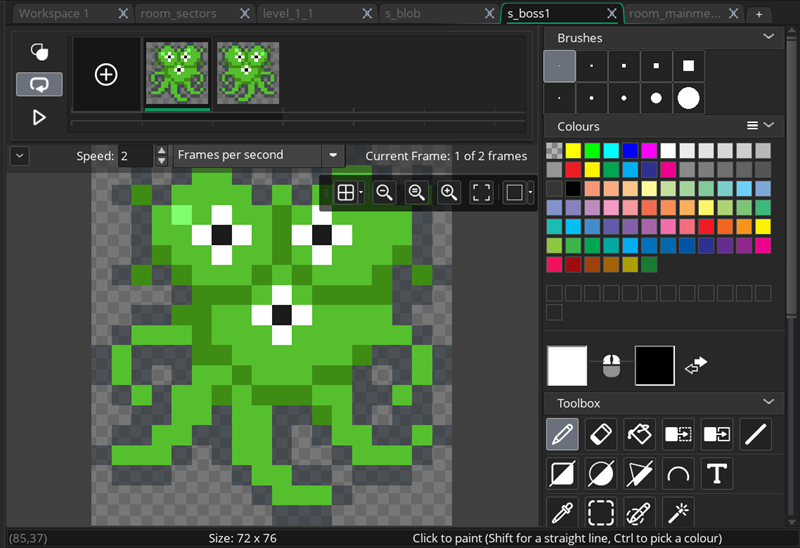 Sprite Editor iznenađujuće je kvalitetna aplikacija za rad s rasterskom grafikom i animacijama