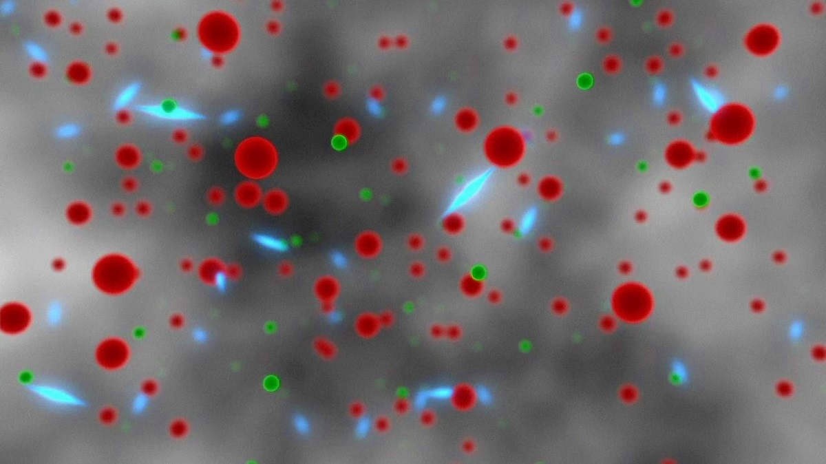 Kadar iz animacije koja prikazuje foton dok putuje kroz prostor i vrijeme  📷 NASA/JPL-Caltech