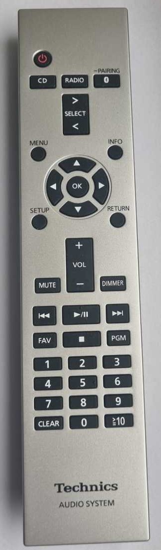 Lijepo dizajniran i funkcionalan Technicsov daljinski upravljač