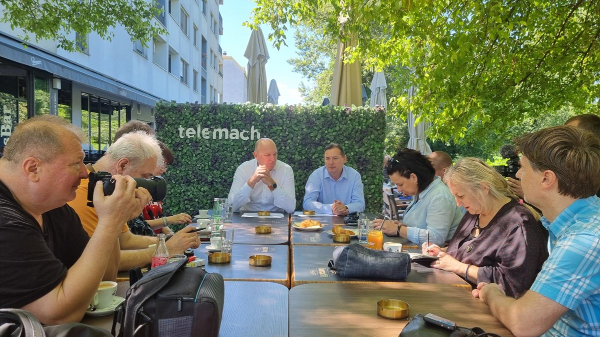 Adrian Ježina, predsjednik Uprave Telemacha i Nenad Šlibar, član Uprave i glavni direktor za tehniku Telemacha 📷 Bug.hr