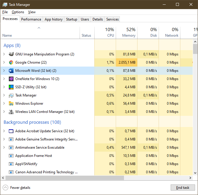 32-bitni Microsoft Word možda vrtite na 64-bitnim Windowsima, no to ne znači da će on moći koristiti neku ekstra veliku količinu RAM-a, jer i dalje je riječ o 32-bitnoj aplikaciji. Za 32-bitni Word možete očekivati da će biti u stanju iskoristiti samo 2 GB RAM-a