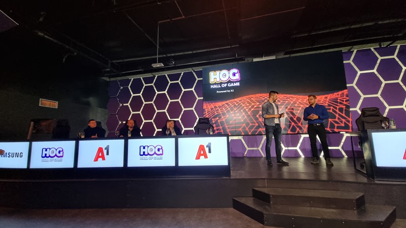 Marko Matijević, osnivač Hall of Game i Igor Duić, A1 Hrvatska, na predstavljanju projekta