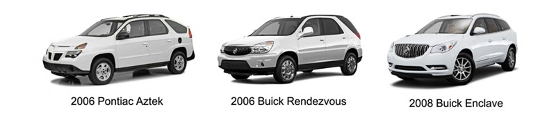 Pontiac Aztek je prodan upola manje od modela Rendezvous, naknadno redizajniranog i rebrendiranog kao Buick Enclave