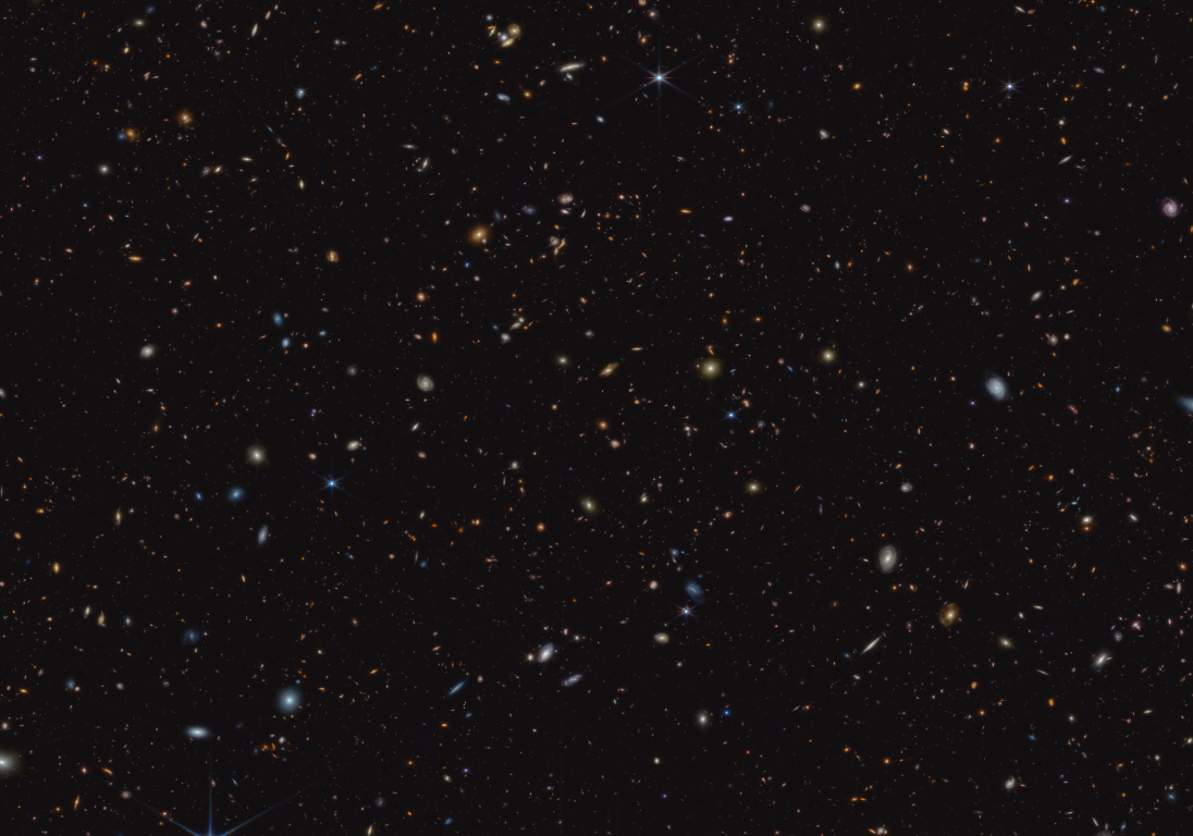 📷 NASA, ESA, CSA, Brant Robertson (UC Santa Cruz), Ben Johnson (CfA), Sandro Tacchella (Cambridge), Marcia Rieke (University of Arizona), Daniel Eisenstein (CfA). Image processing: Alyssa Pagan (STScI)