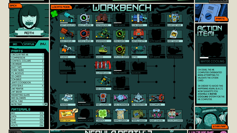 Igra ima cijeli crafting sustav, u kojem sklapate oružja i druge razne dodatke koji će vam olakšati posao. Sve što otključate, ostaje za sljedećeg zatvorenika ako prijašnji ne poživi
