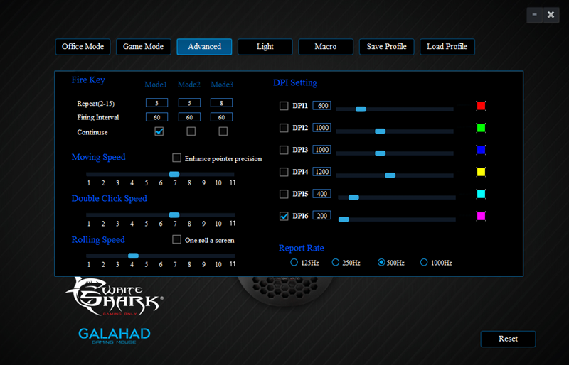 Iako savršeno dobro radi na principu plug & play, uz službeni driver možemo se poigrati naprednijim mogućnostima, poput snimanja makro naredbi i finog podešavanja osjetljivosti senzora