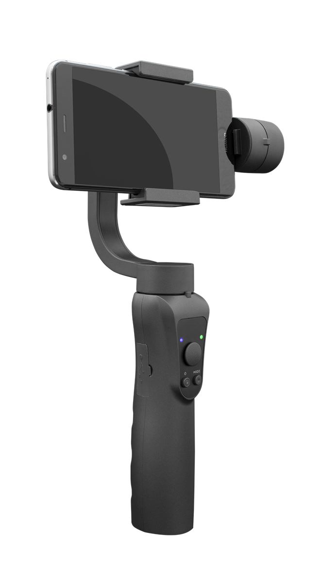 Mobitel (dimenzija do 6,5”) učvršćuje se na njihalicu štipaljkom