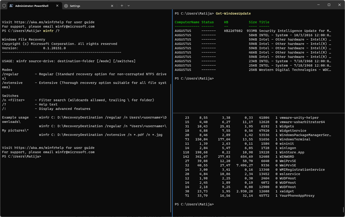 Windows Terminal odlično je osmišljena centralna konzola preko koje se mogu konzumirati naredbeni redak, PowerShell, Azure Cloud Shell, WSL konzole i drugo…