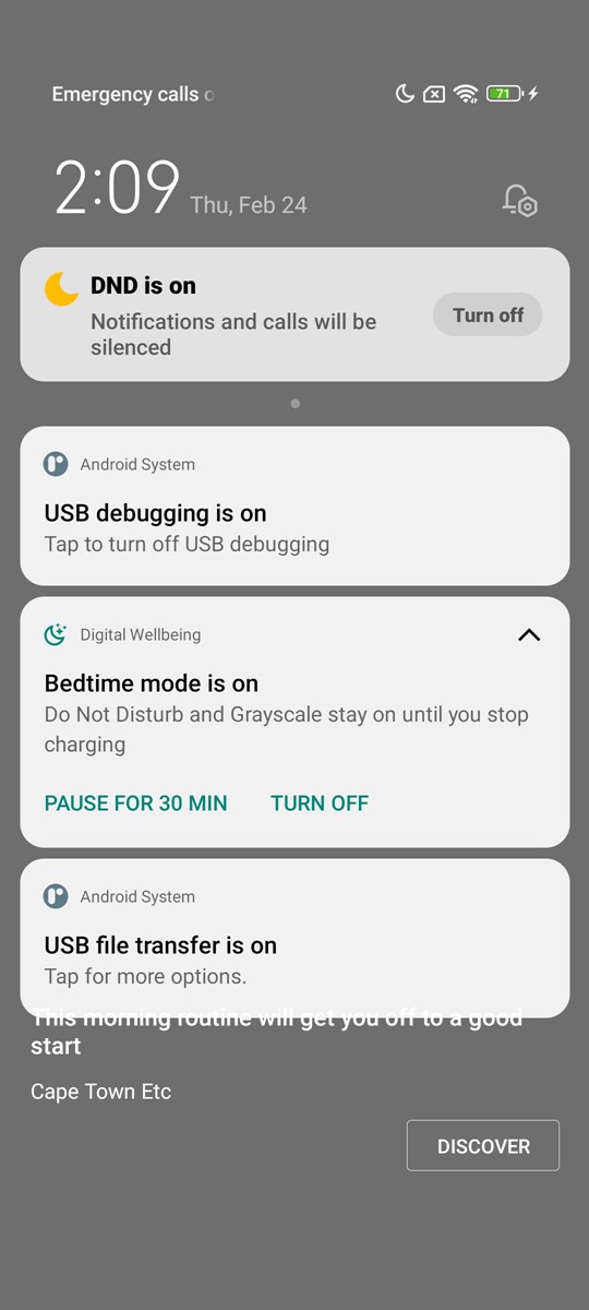 Fore MIUI-ja - mogućnost automatskog podešavanja DnD načina rada i greyscale načina rada ekrana kada je telefon spojen na napajanje i noć je