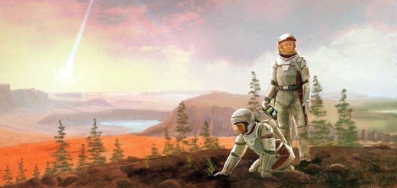 Ilustracija taktičke igre "Terraforming Mars"