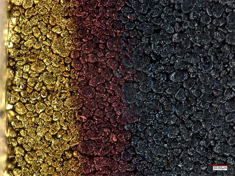 Raspodjela koncentracije litija označena je bojama tijekom procesa punjenja grafitne negativne elektrode 📷 Xuekun Lu