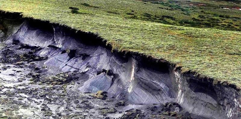 Otapanje dubljih slojeva permafrosta može biti postupno, ali i mnogo brže, ako dođe do klizišta omekšanog tla 📷 University of Alberta